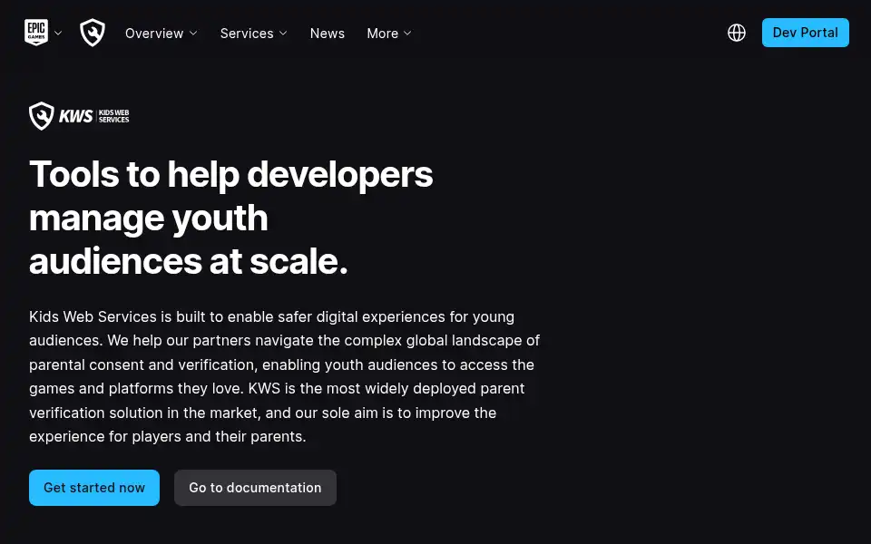 Screenshot of kidswebservices.com