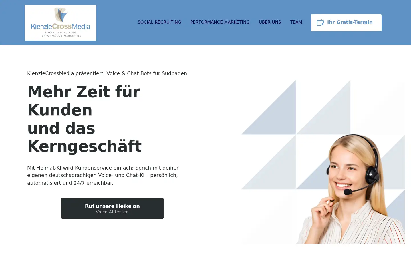 Screenshot of kienzle-crossmedia.de