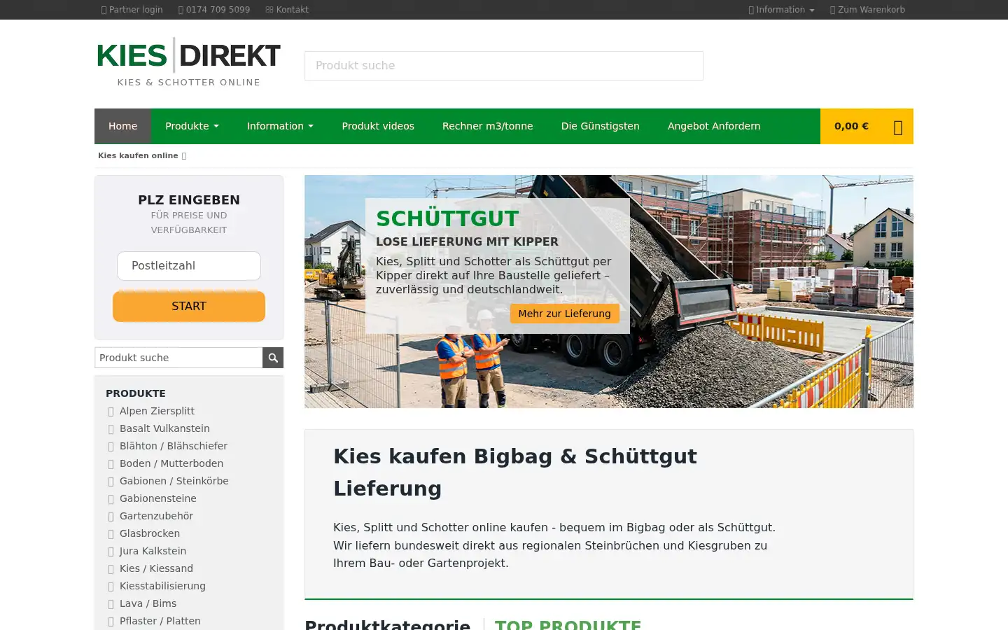 Screenshot of kiesdirekt.de