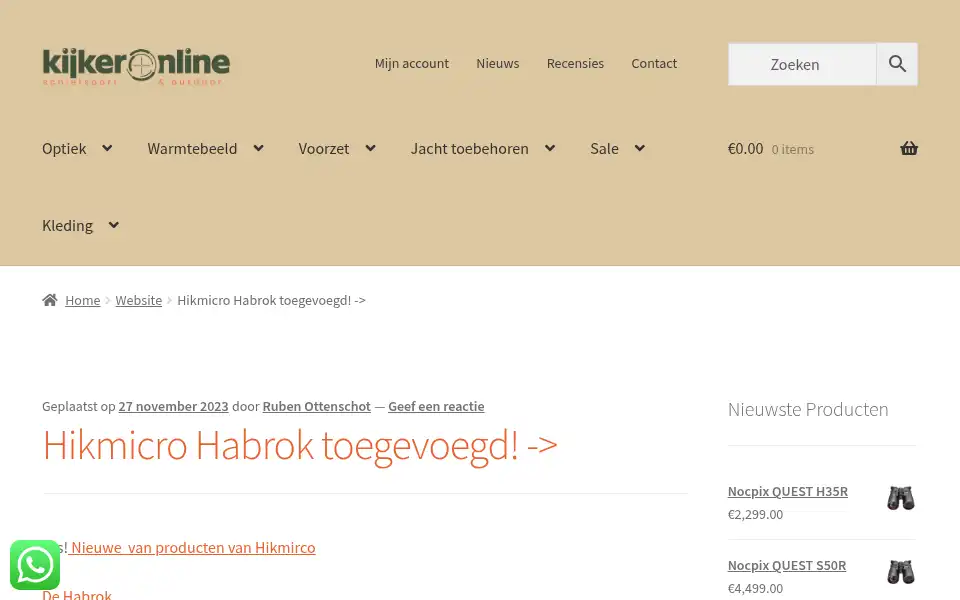 Screenshot of kijkeronline.com