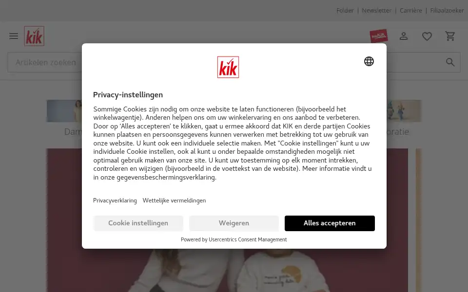 Screenshot of kik.nl