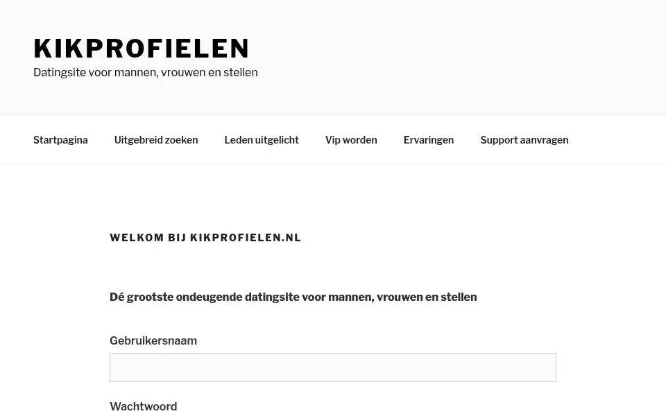 Screenshot of kikprofielen.nl