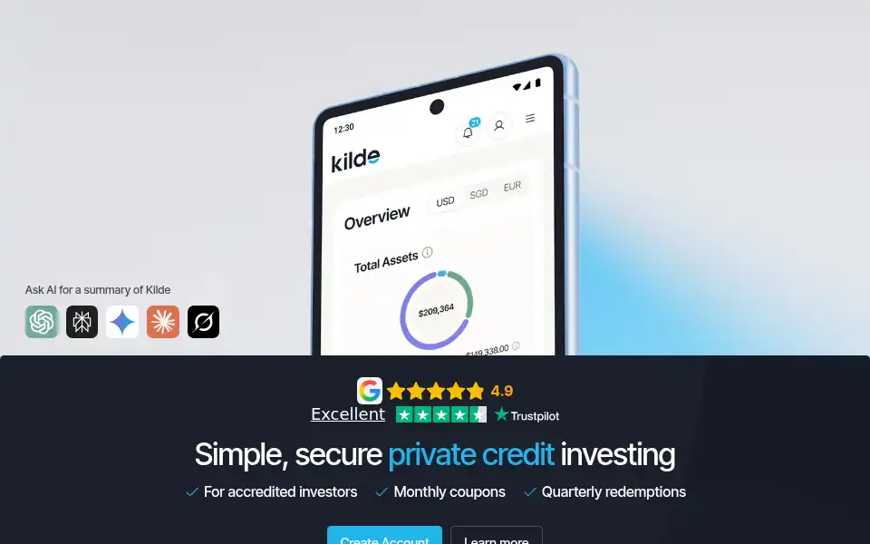 Screenshot of kilde.sg