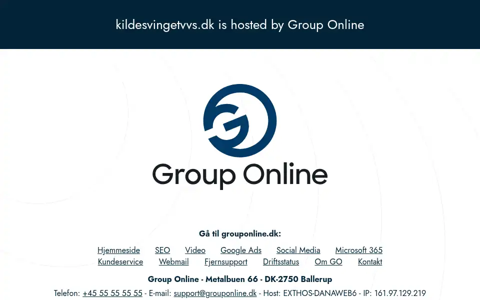 Screenshot of kildesvingetvvs.dk