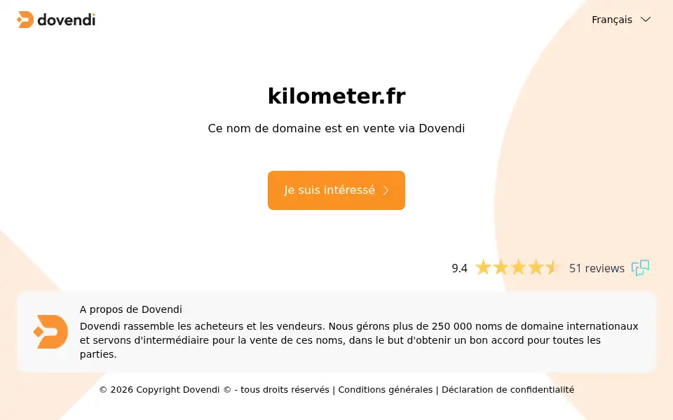 Screenshot of kilometer.fr