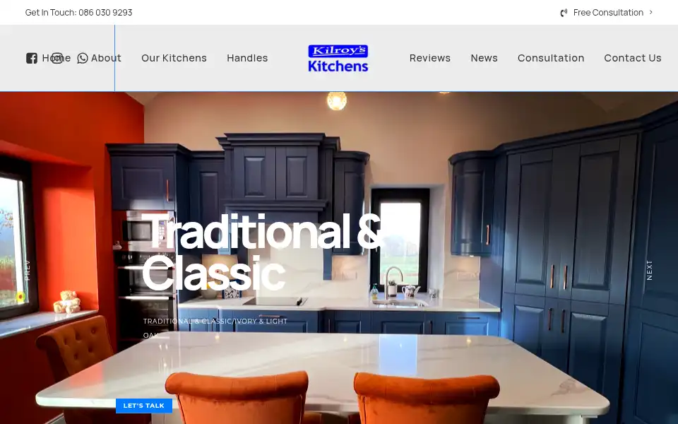 Screenshot of kilroykitchens.ie