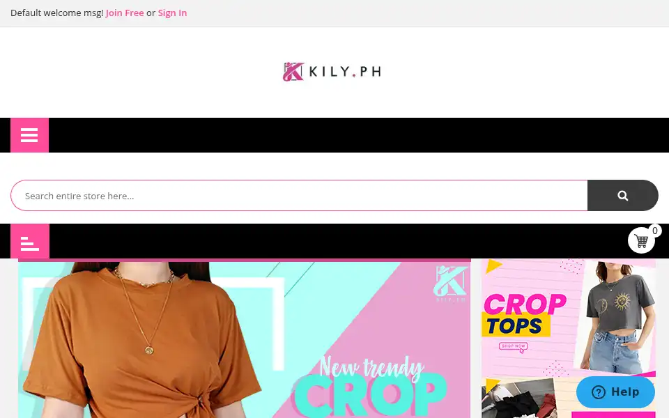 Screenshot of kily.ph
