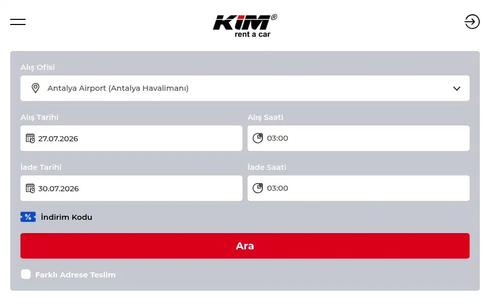 Screenshot of kim.rent