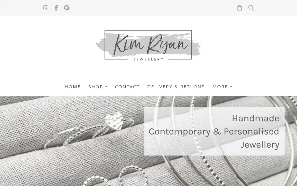 Screenshot of kimryanjewellery.co.uk