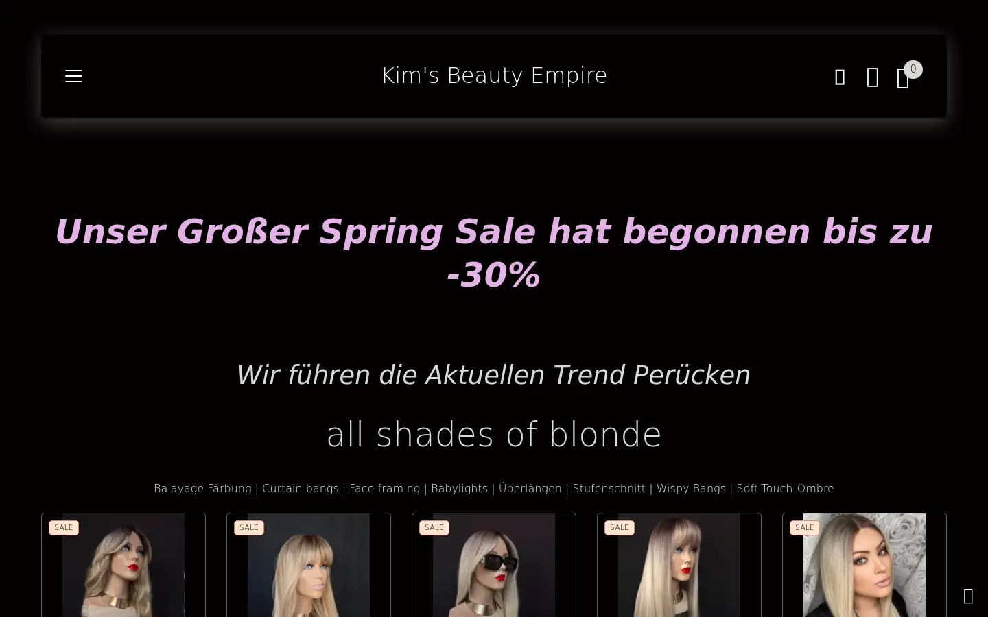 Screenshot of kimsbeautyempire.de