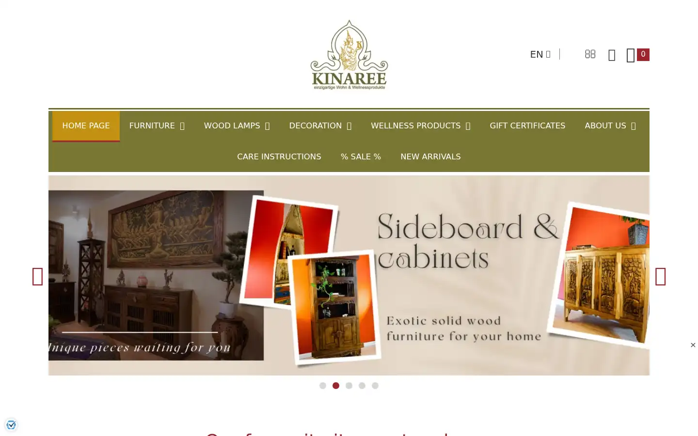 Screenshot of kinaree.de