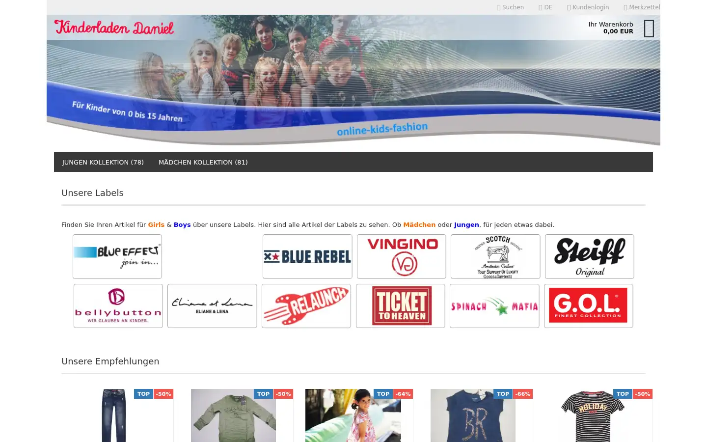 Screenshot of kinderladen-daniel.de