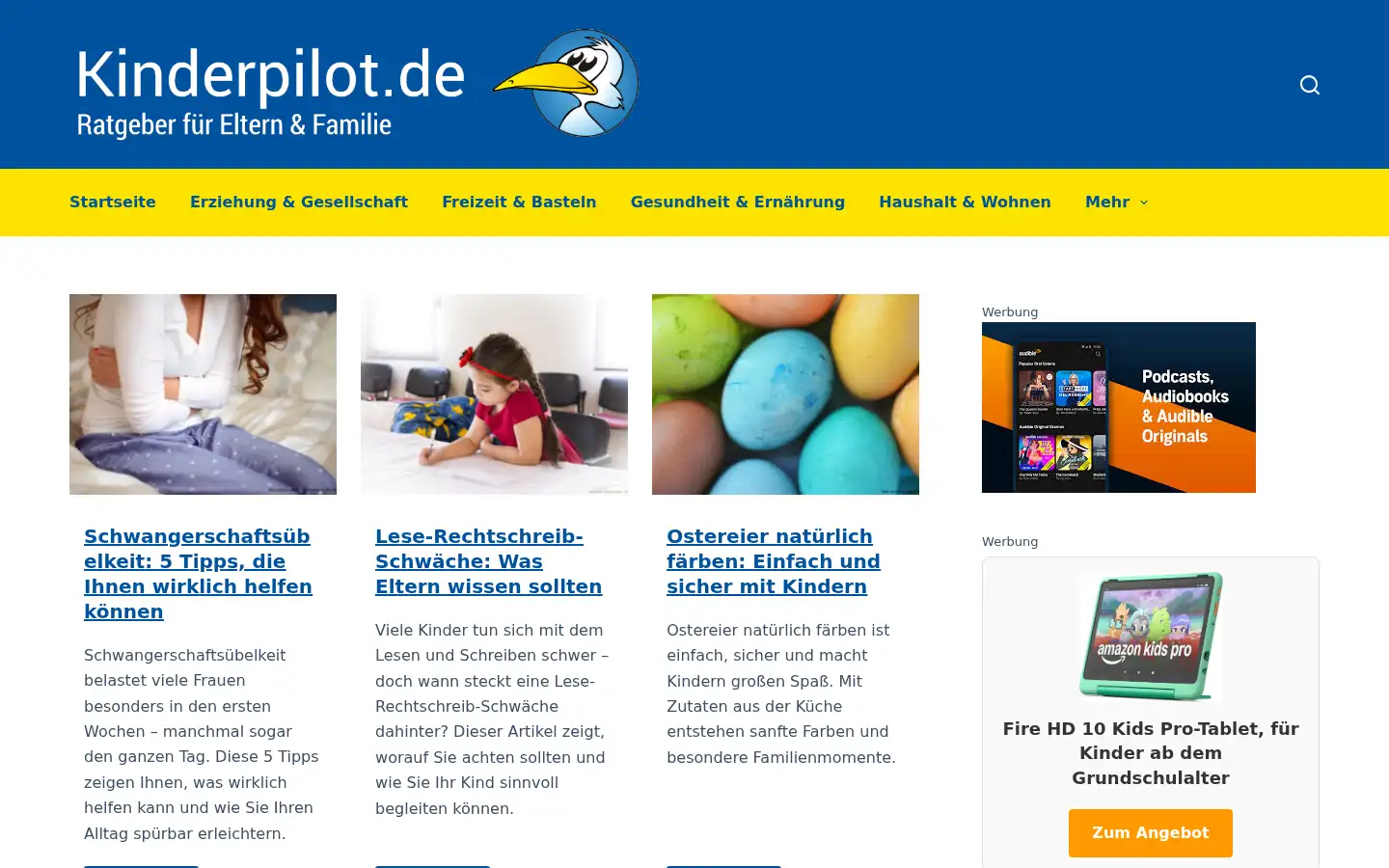 Screenshot of kinderpilot.de