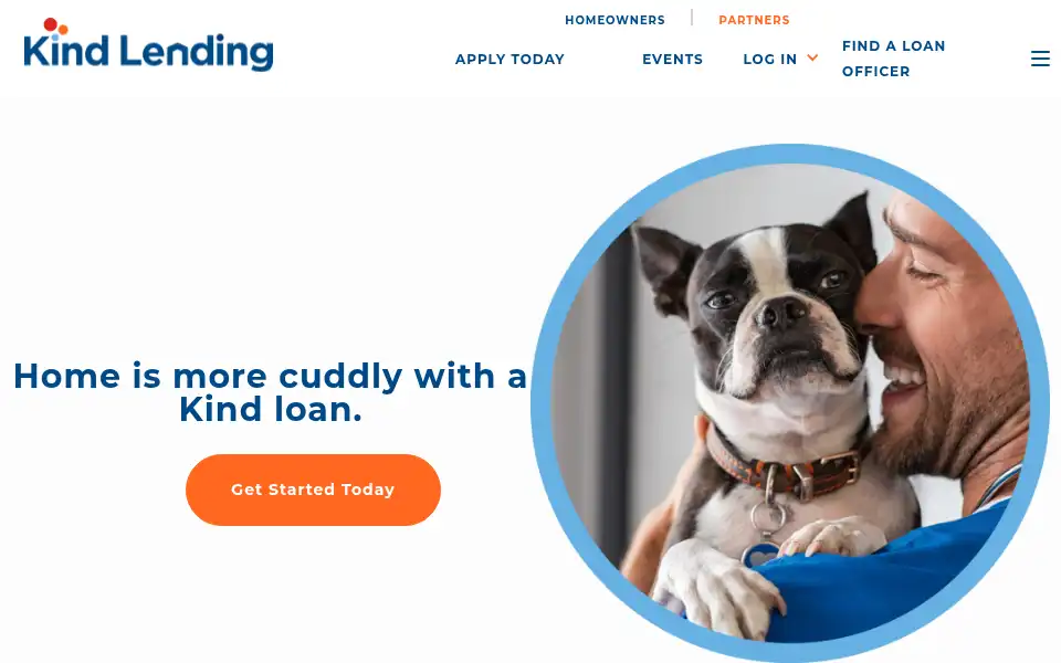 Screenshot of kindlending.com