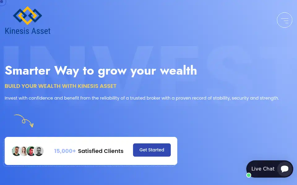 Screenshot of kinesisasset.com