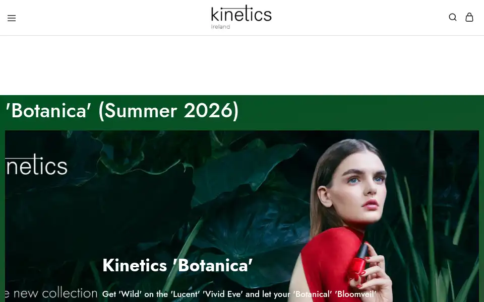 Screenshot of kineticsnails.co.uk