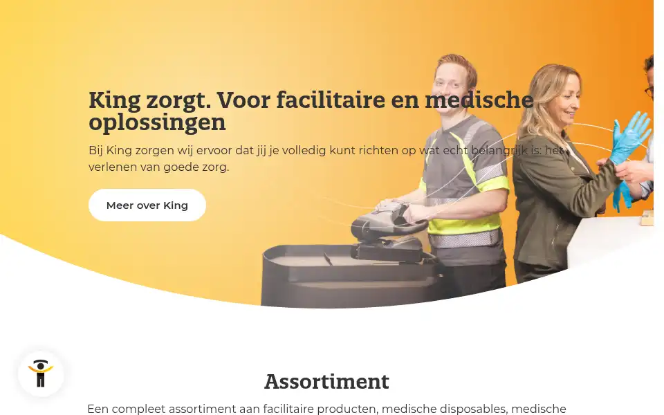 Screenshot of king.nl