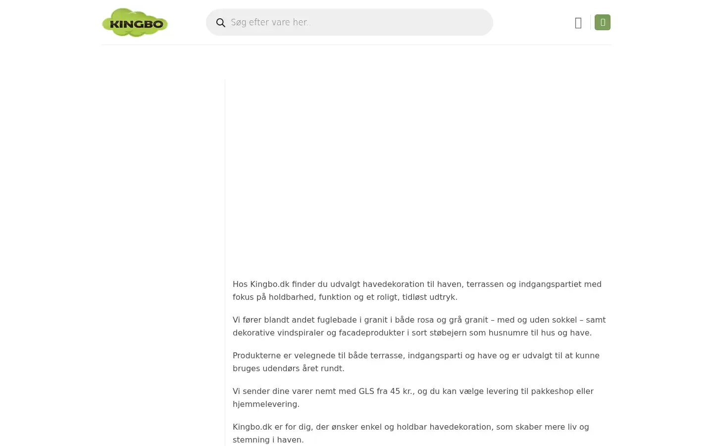 Screenshot of kingbo.dk