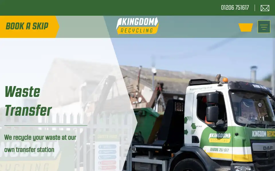 Screenshot of kingdomrecycling.co.uk