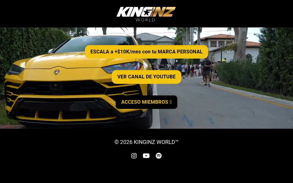 Screenshot of kinginz.com