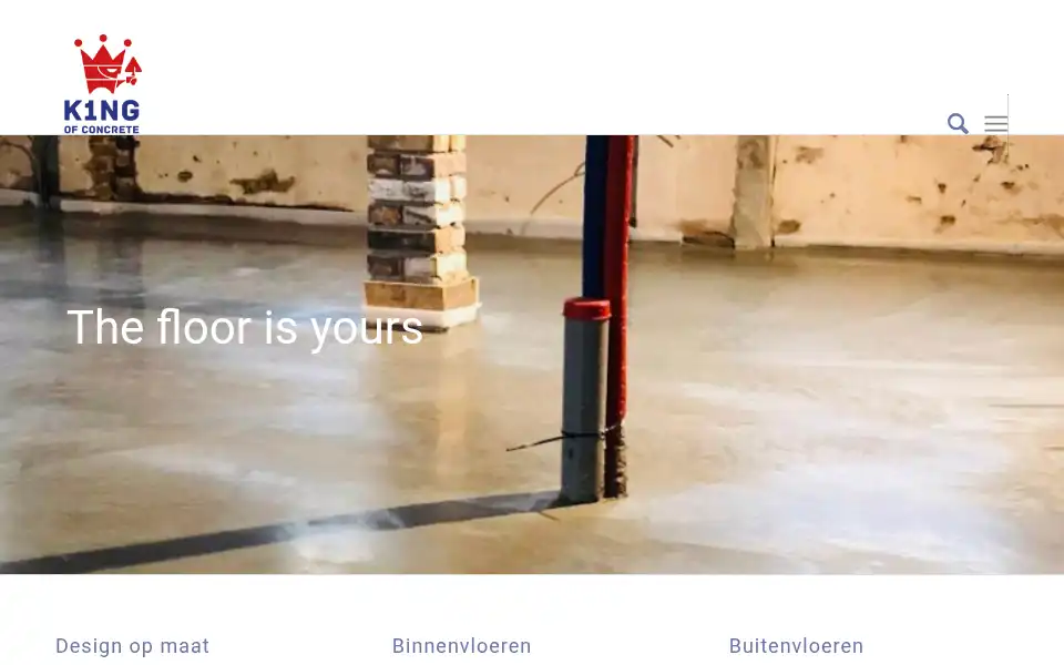 Screenshot of kingofconcrete.nl
