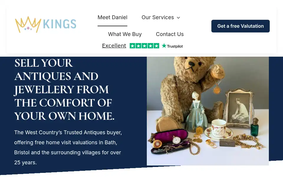 Screenshot of kingsantiquesandcollectables.com