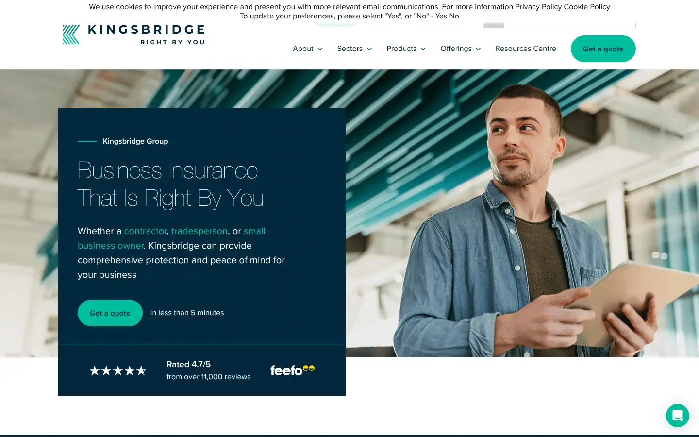 Screenshot of kingsbridge.co.uk