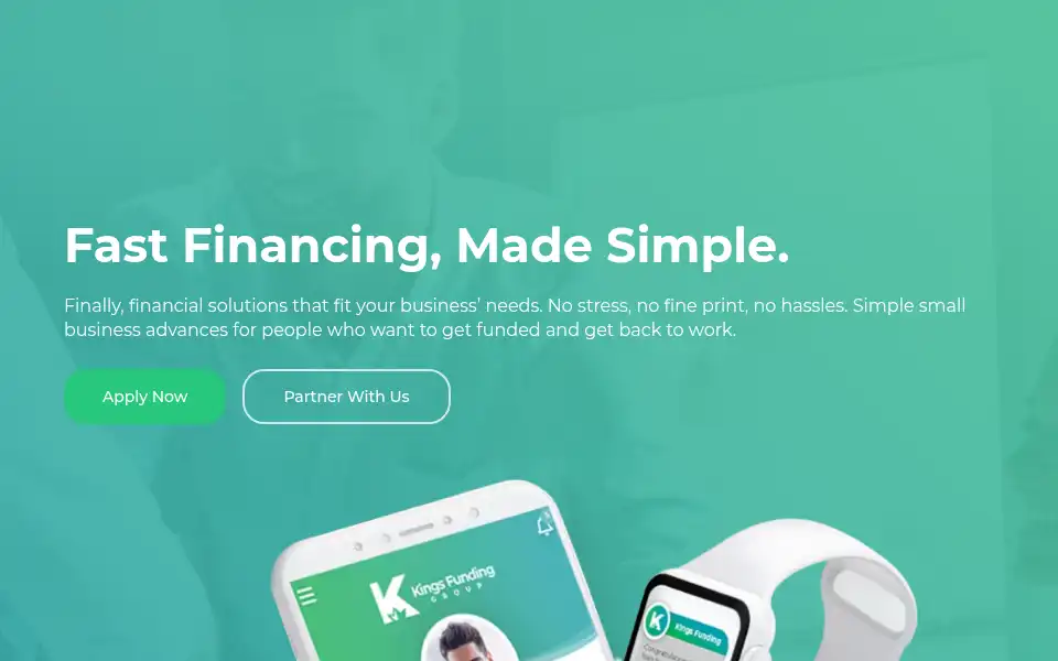 Screenshot of kingsfundinggroup.com