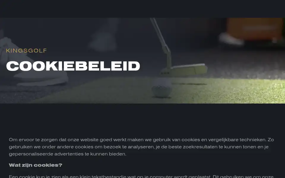 Screenshot of kingsgolf.nl