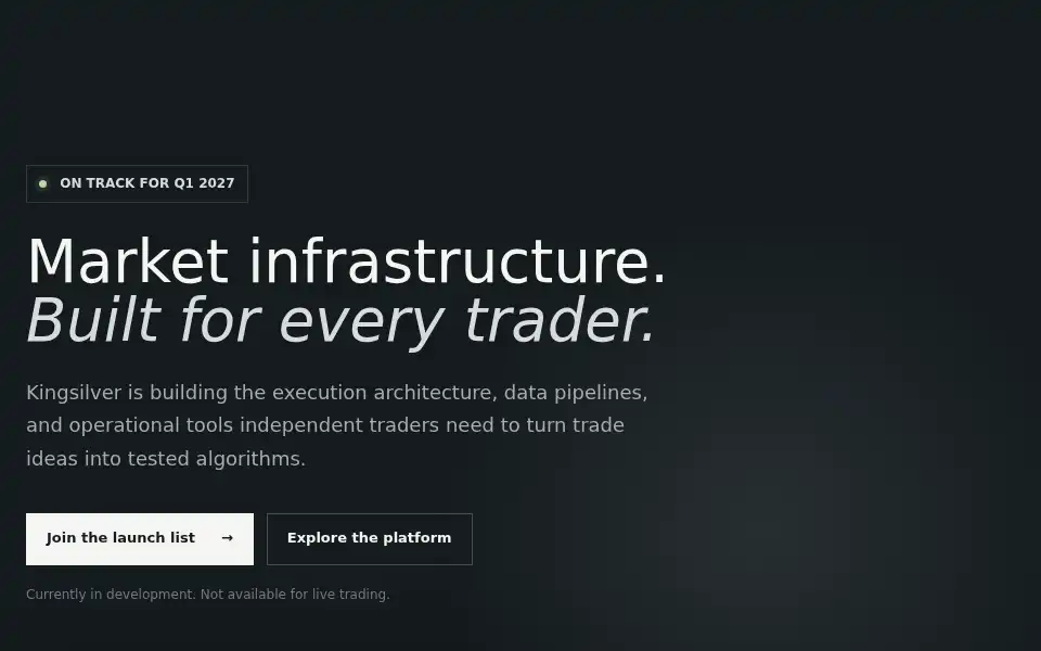 Screenshot of kingsilver.com