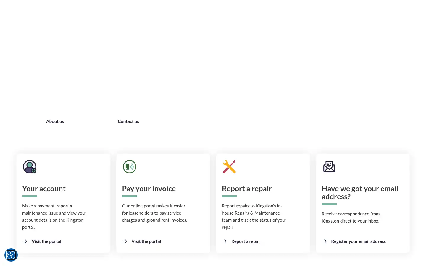 Screenshot of kingstonpropertyservices.co.uk