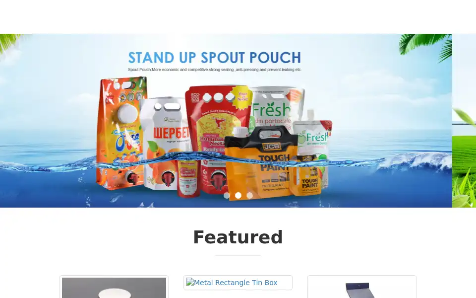 Screenshot of kingswaypackaging.cn