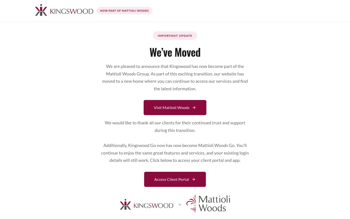 Screenshot of kingswood-group.com