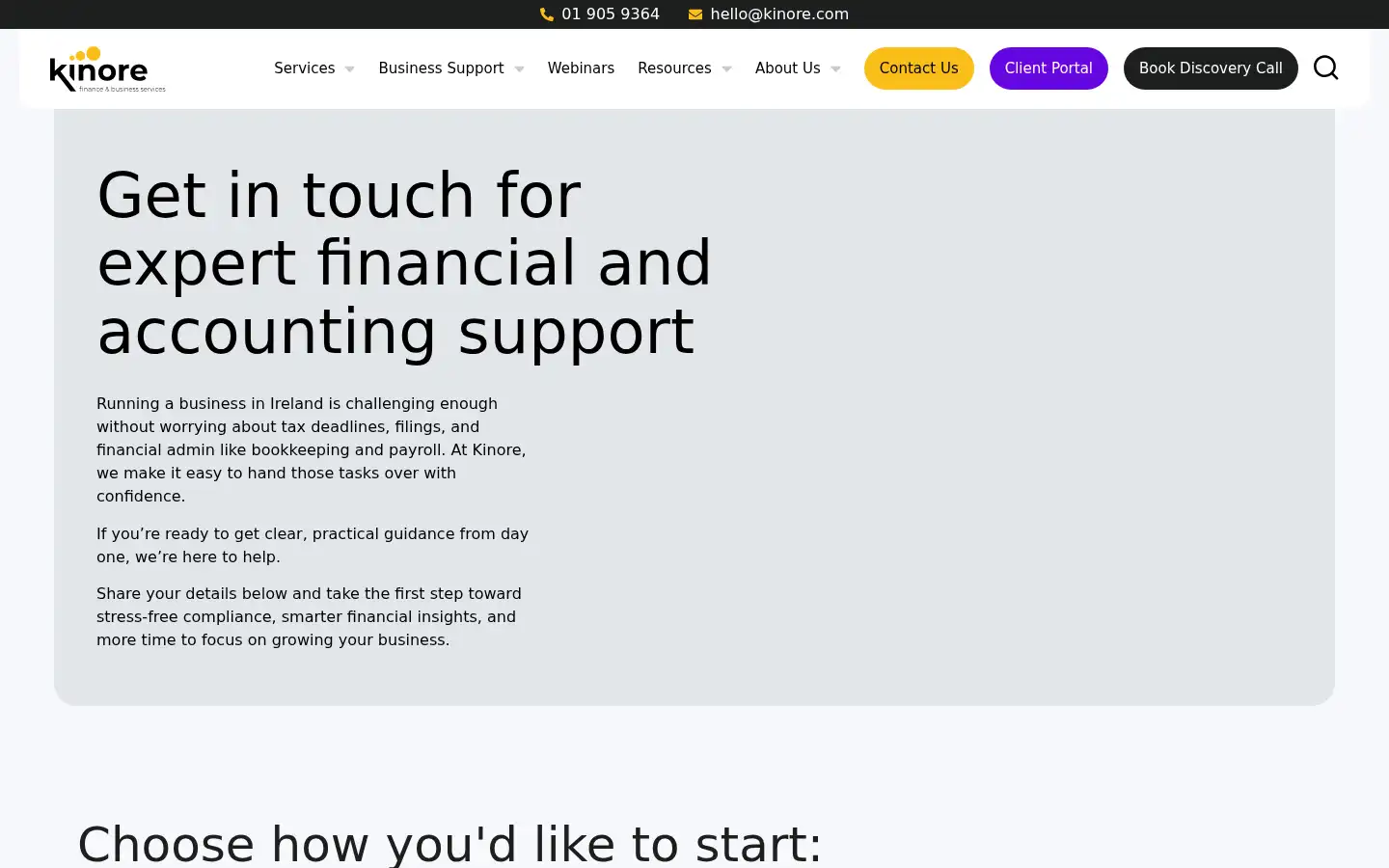 Screenshot of kinore.com