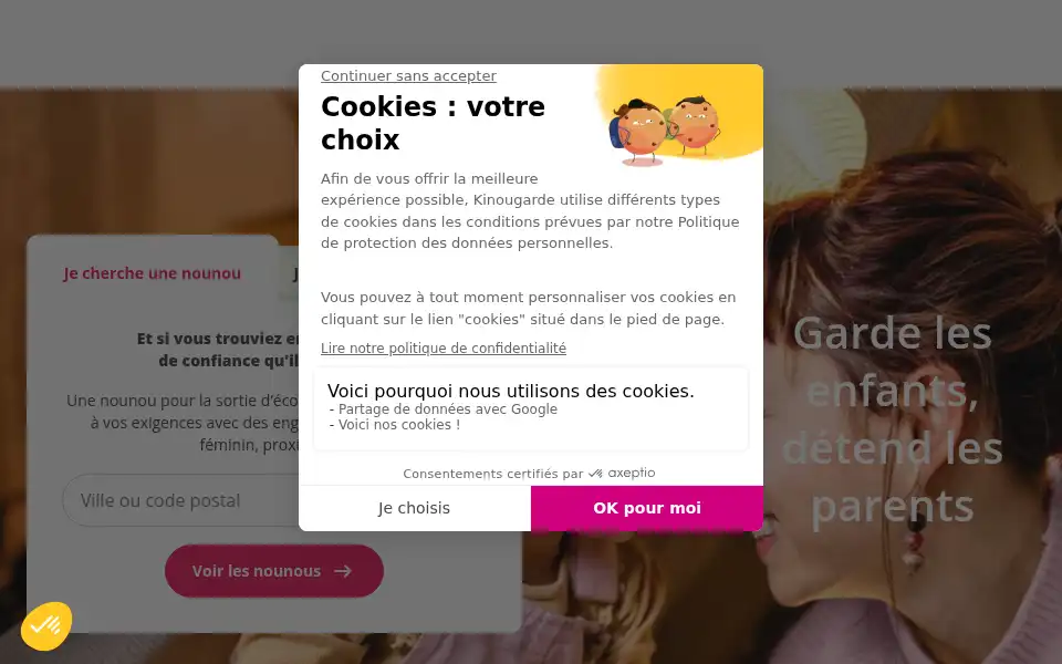 Screenshot of kinougarde.com