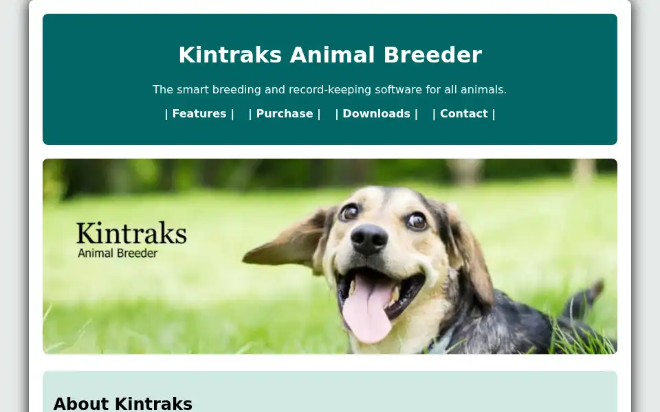 Screenshot of kintraks.com
