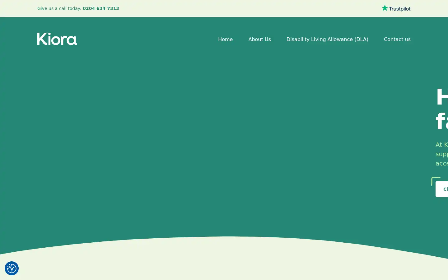 Screenshot of kiora.org.uk