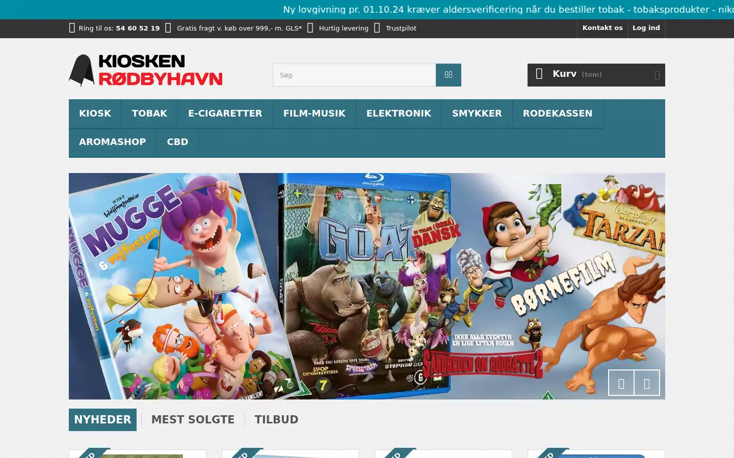 Screenshot of kioskenrodbyhavn.dk