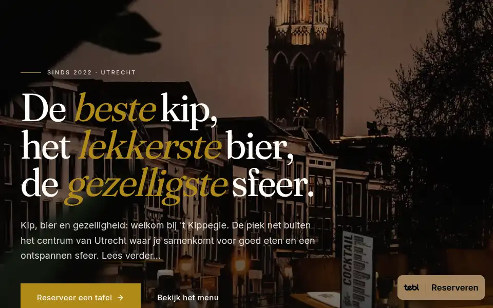 Screenshot of kippegie.nl