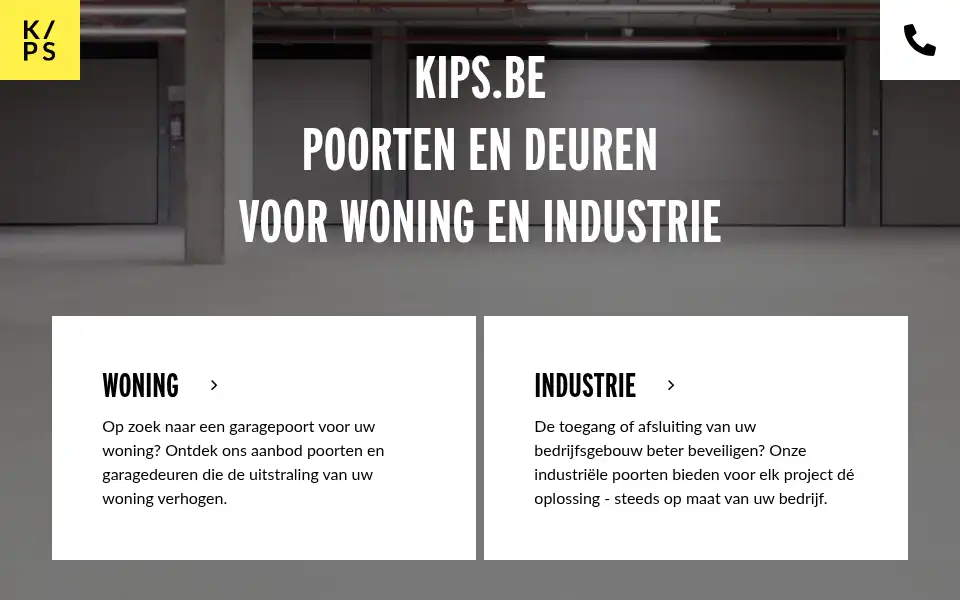Screenshot of kips.be
