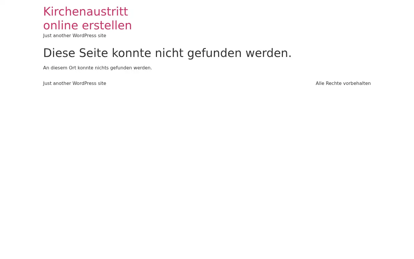 Screenshot of kirchenaustritt-online-erstellen.de