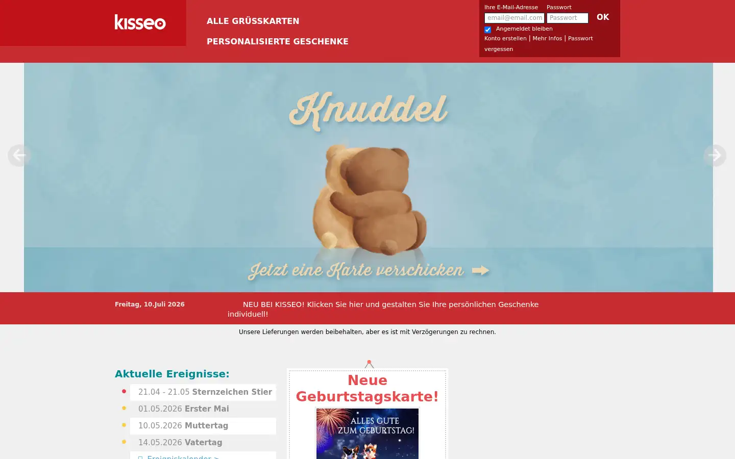 Screenshot of kisseo.de