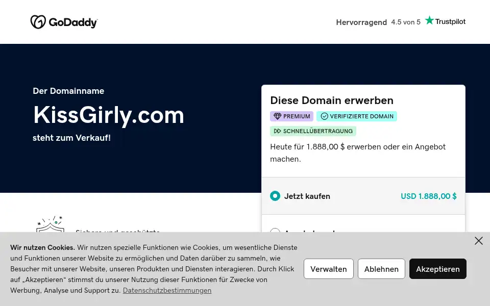 Screenshot of kissgirly.com