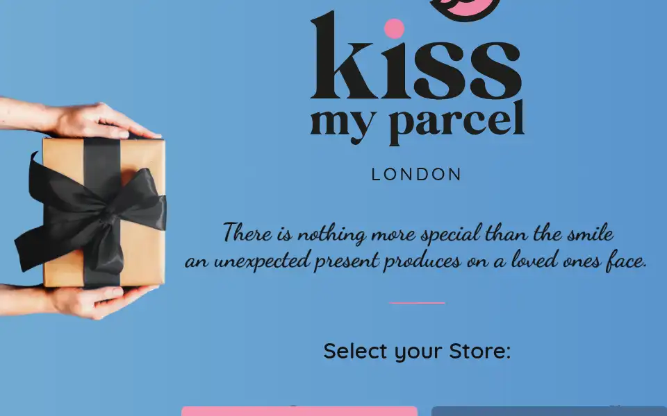 Screenshot of kissmyparcel.co.uk