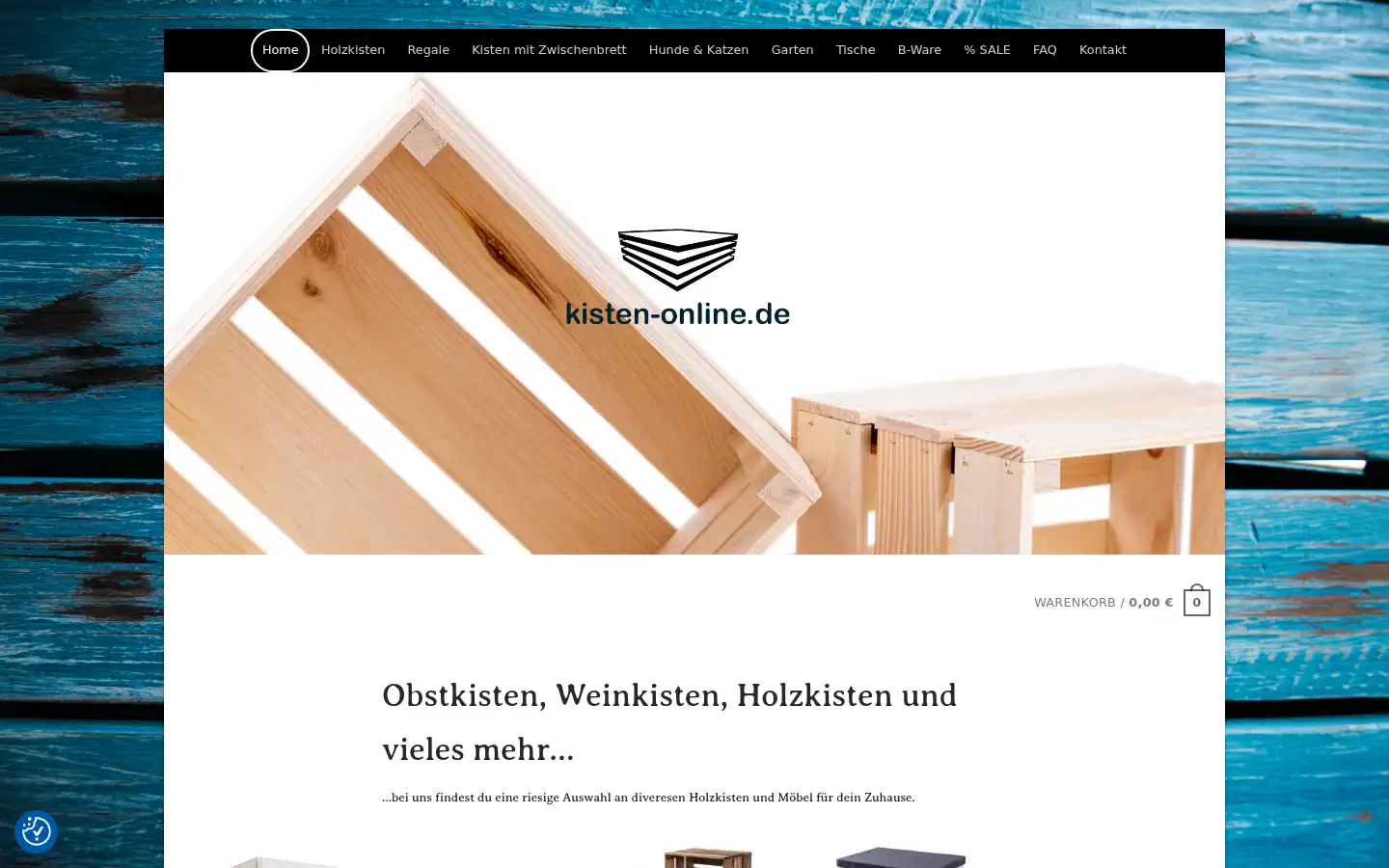Screenshot of kisten-online.de