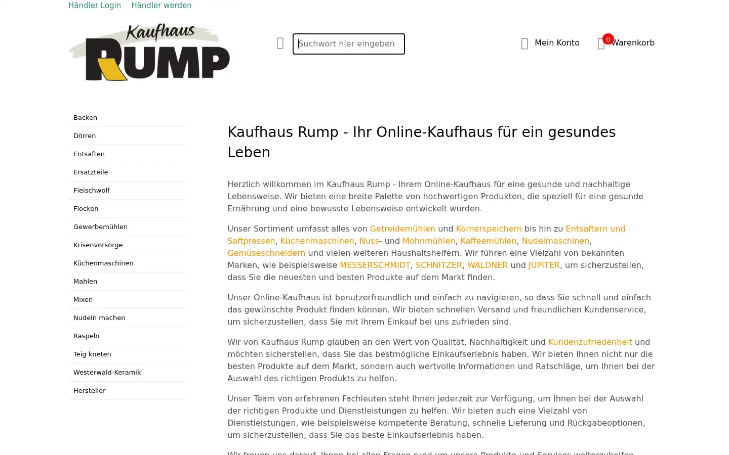 Screenshot of kitchenaid-shop.de