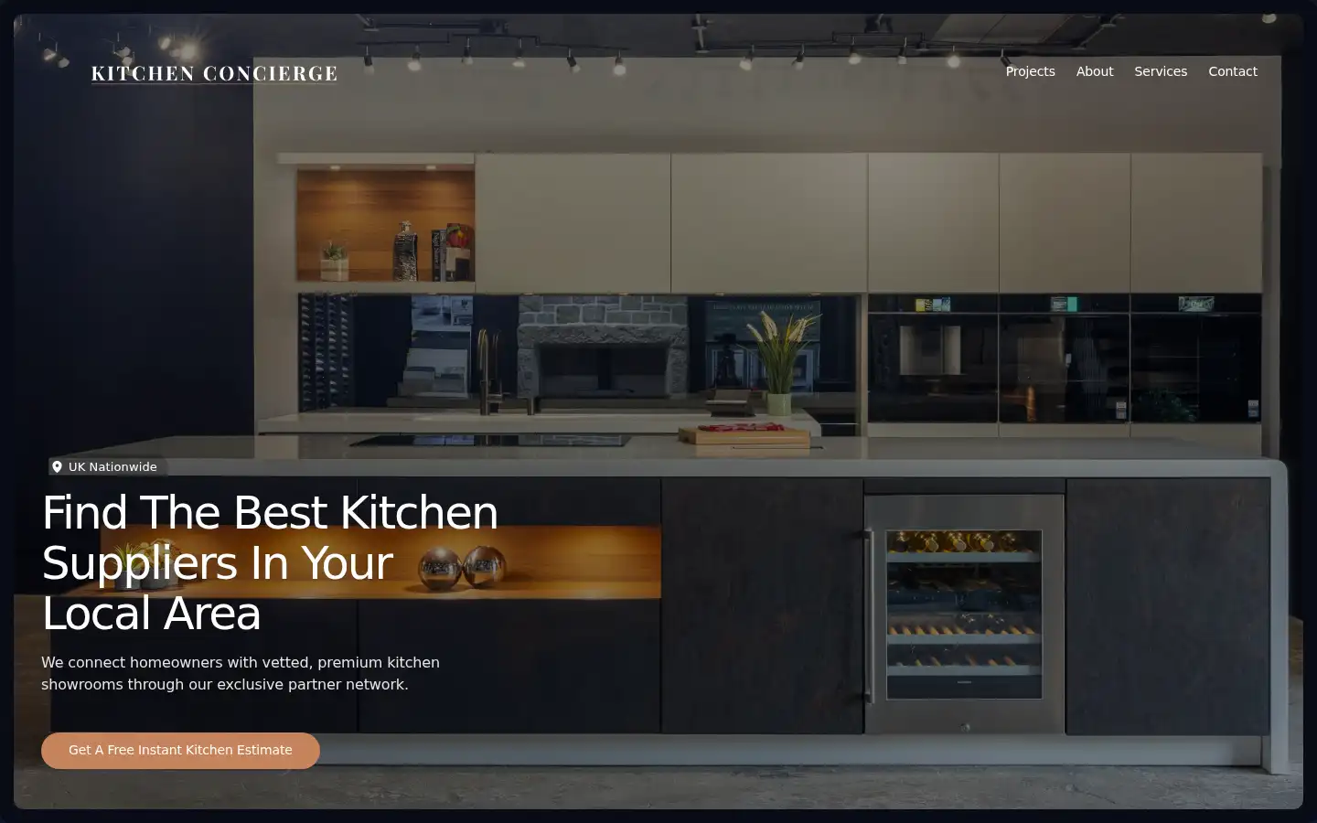 Screenshot of kitchenconcierge.uk