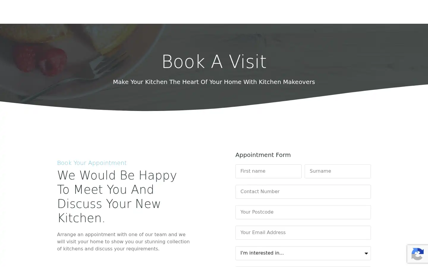 Screenshot of kitchenmakeovers.co.uk