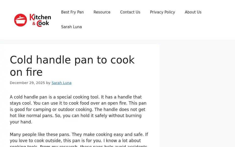 Screenshot of kitchenncook.com