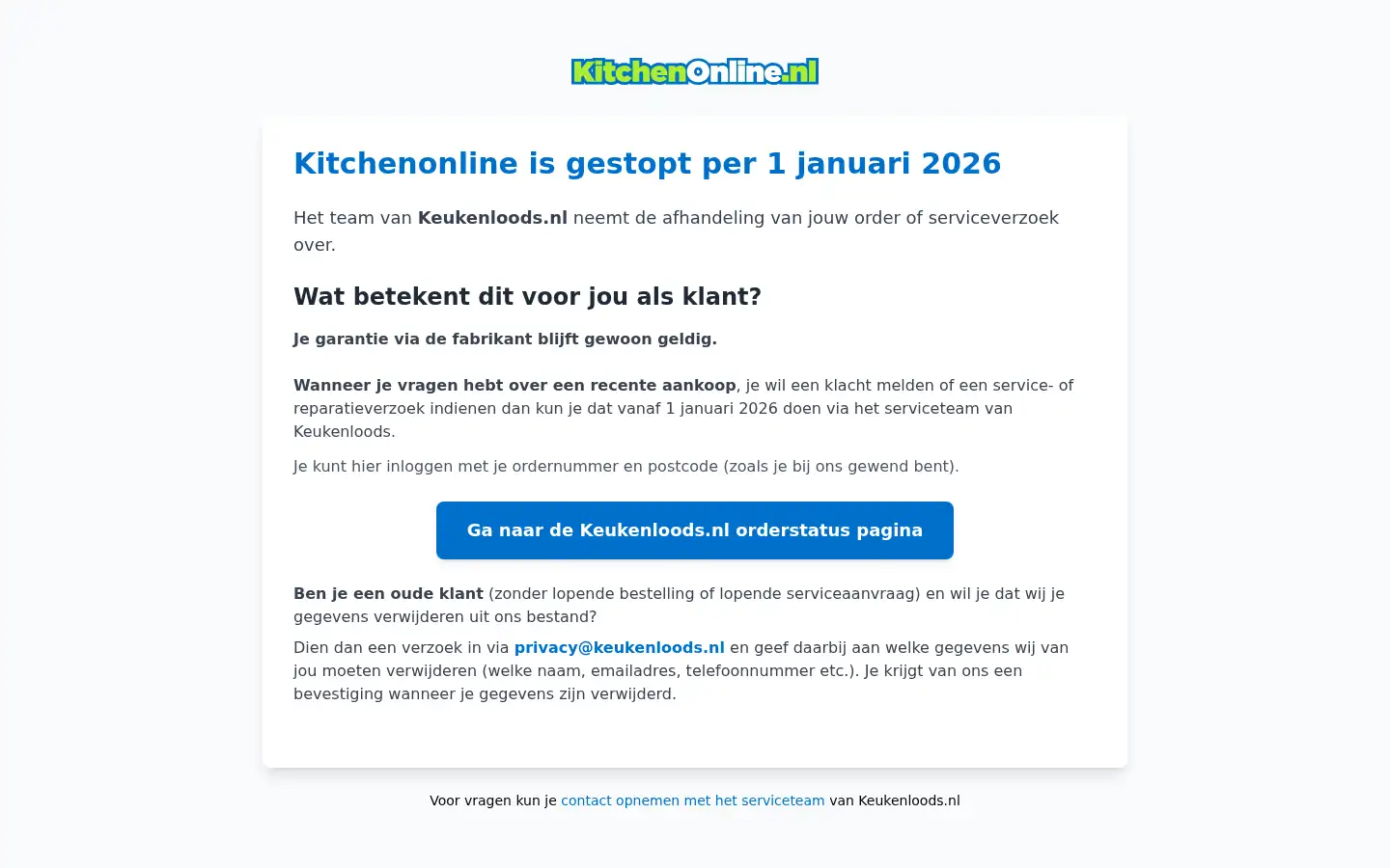 Screenshot of kitchenonline.nl